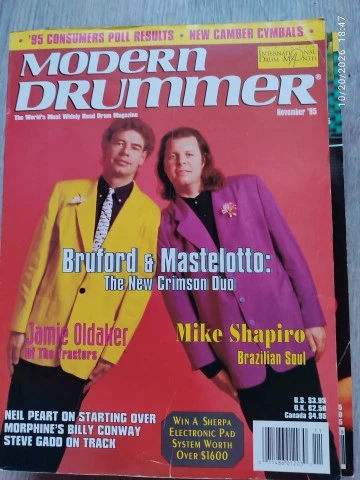 12 Τεύχη Modern Drummer 1995 - Πλήρης Χρονιά (Ντραμς)