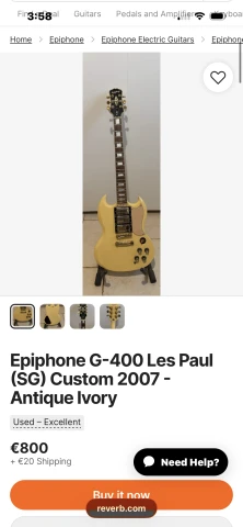 Epiphone SG Custom