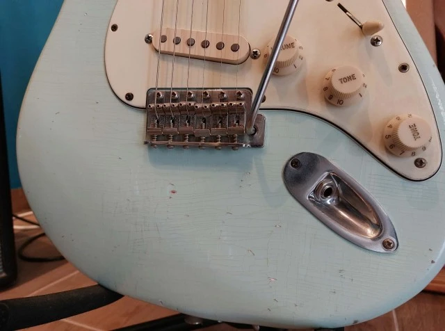 60s Stratocaster – Fender & MJT Parts, Sonic Blue, Medium Relic