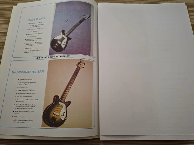 Micro-Frets κατάλογος κιθαρών και μπασων, pdf, του 1968