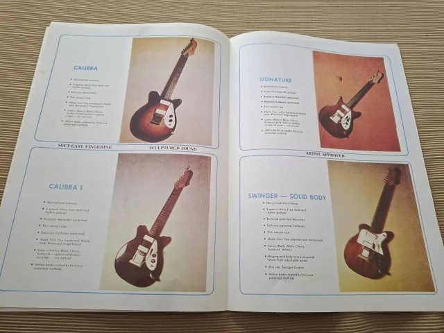 Micro-Frets κατάλογος κιθαρών και μπασων, pdf, του 1968