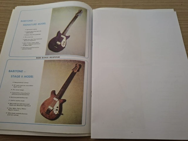 Micro-Frets κατάλογος κιθαρών και μπασων, pdf, του 1968