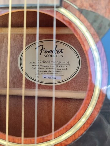 Fender CD-60S All Mahogany Dreadnought