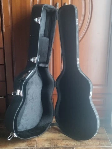 ΠΑΚΕΤΟ Ακουστική κιθάρα Harley Benton HBX5T BK και σκληρή θήκη THOMANN
