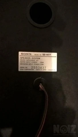 Ηχεία Sony SS-H77 (από FH-B77CD)