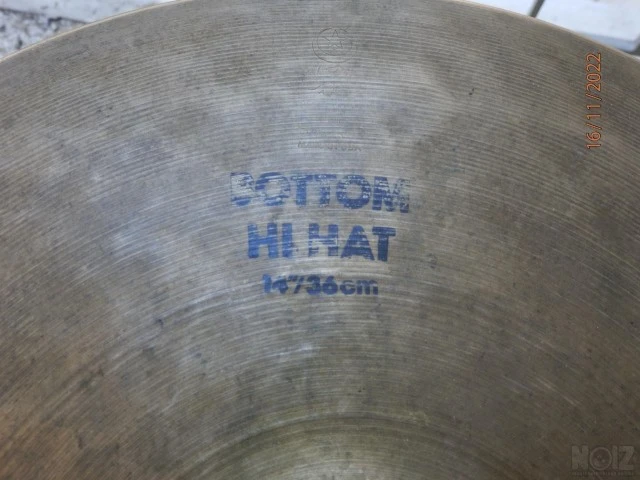 K ZILDJIAN EAK 14 BOTTOM Hi-Hat 1983