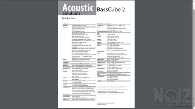 AER Basscube2 Ενισχυτής Κοντραμπάσσου