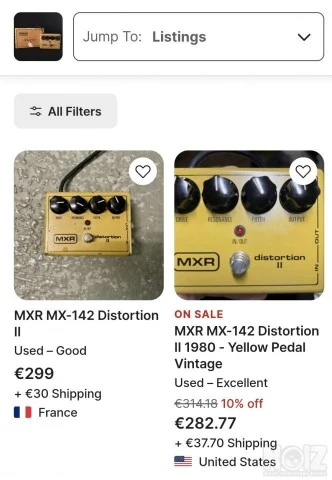 MXR Distortion II 80s ΝΈΑ ΤΙΜΉ