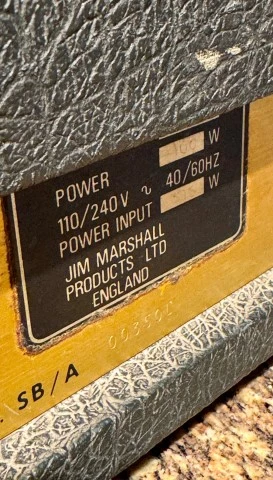 Marshall Super Bass 100W – 1979