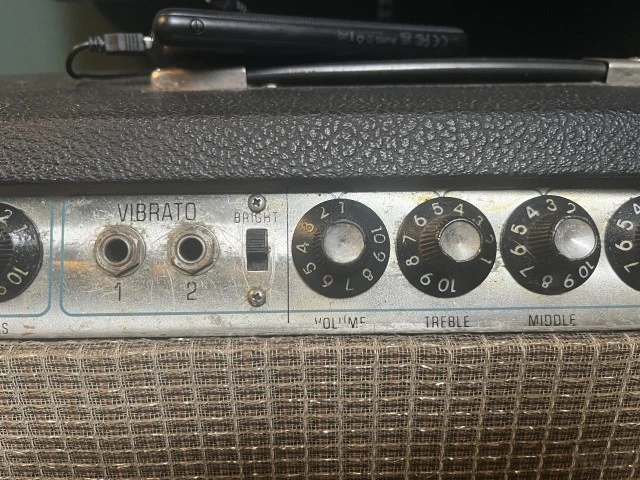 1967 Fender Super Reverb Drip Edge Black