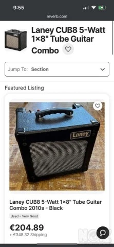 Laney Cub 8 λαμπάτος combo ενισχυτής