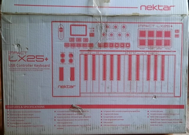 nectar IMPACT LX25+ usb controller keybo