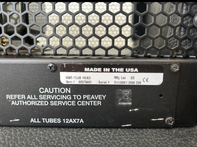 Peavey 6505+ USA 120w & footswitch