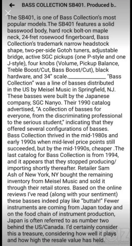 Bass Collection SB401