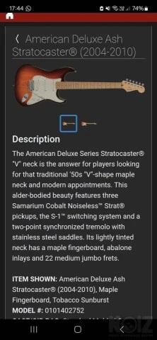 Fender stratocaster American deluxe Ash