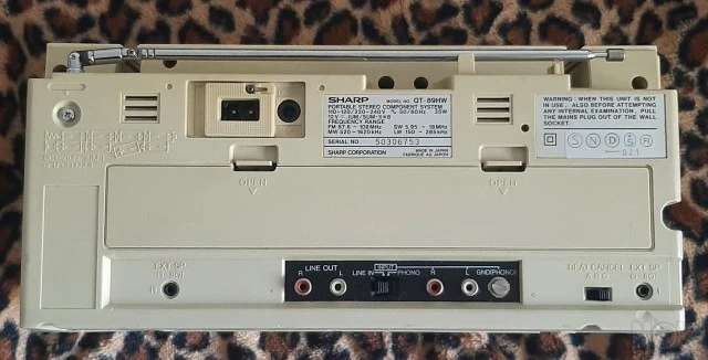 SHARP QT89HW boombox ghetto blaster διπλ