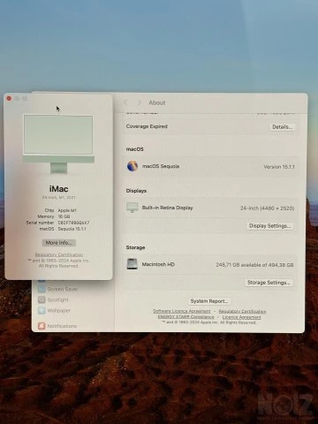 M1 iMac 24” (16gb ram &amp; 512 ssd)