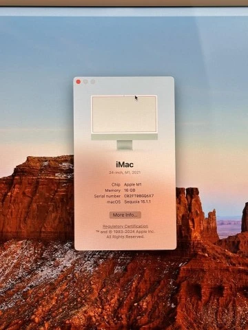 M1 iMac 24” (16gb ram &amp; 512 ssd)