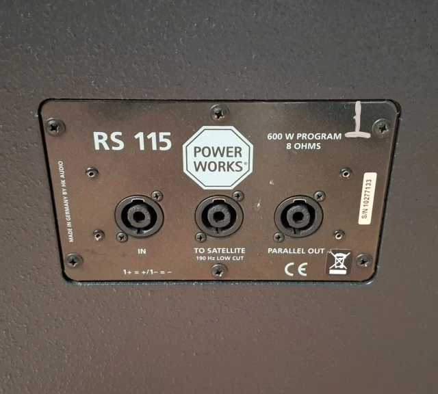 Ηχεία Sub RS115 300w rms