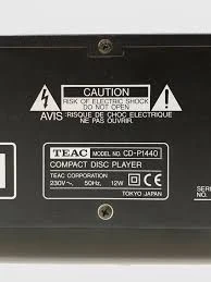 CD Player   Teac   CD - P 1440
