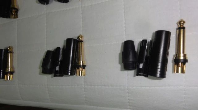 Neutrik NP2X-B καρφί ίσιο 6.3mm Jack mono (6 τεμ.)