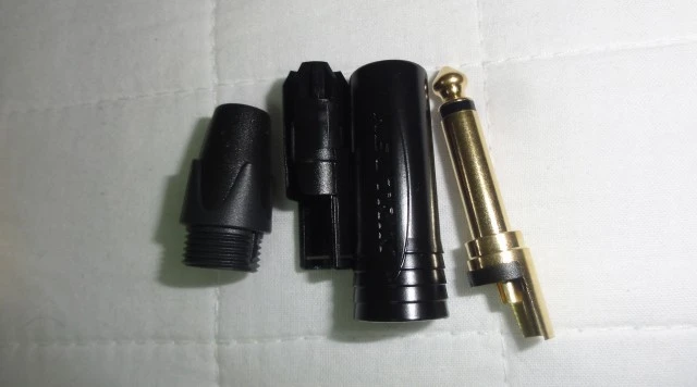 Neutrik NP2X-B καρφί ίσιο 6.3mm Jack mono (6 τεμ.)