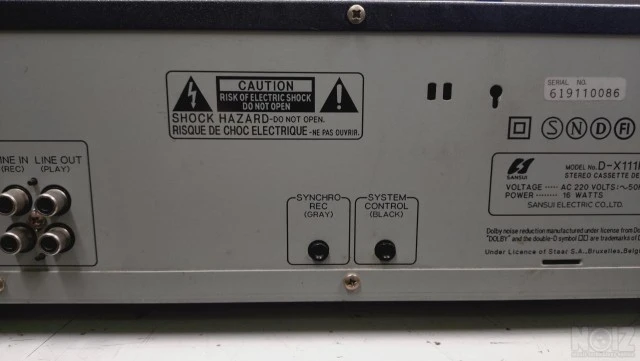 Sansui D-X111R Stereo Cassette Deck