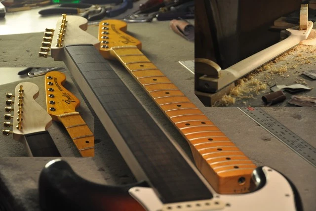 "Expert guitar repairs" Mimis service. 